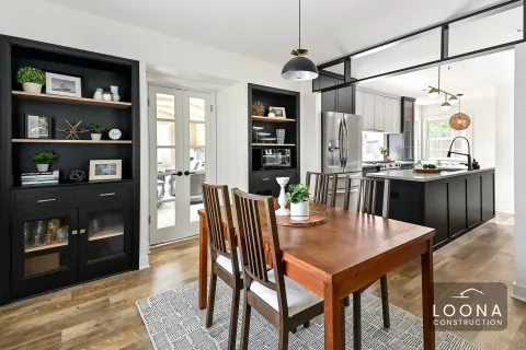 Black kitchen remodel in San Mateo, photo 1