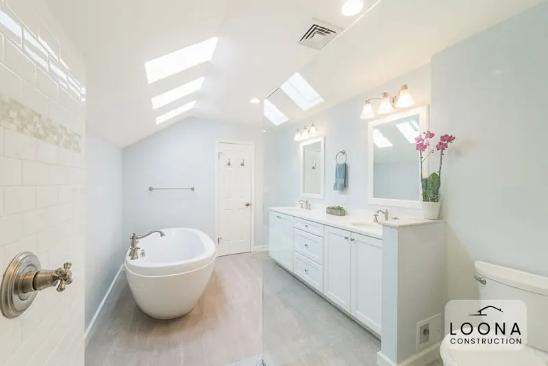 Bathroom with skylights, Dublin