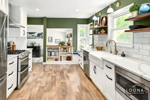 Green kitchen in Union City, photo 4