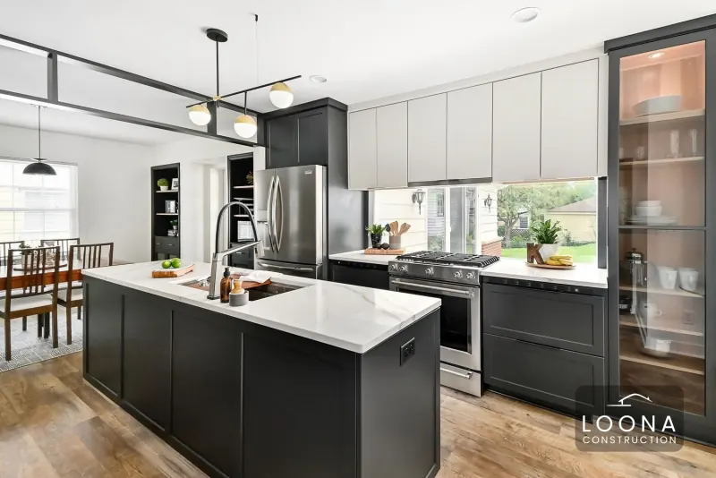 Black kitchen, San Mateo